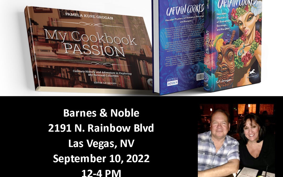 S.P. Grogan and Pamela Kure Grogan to do a joint book signing at Barnes & Noble in Las Vegas