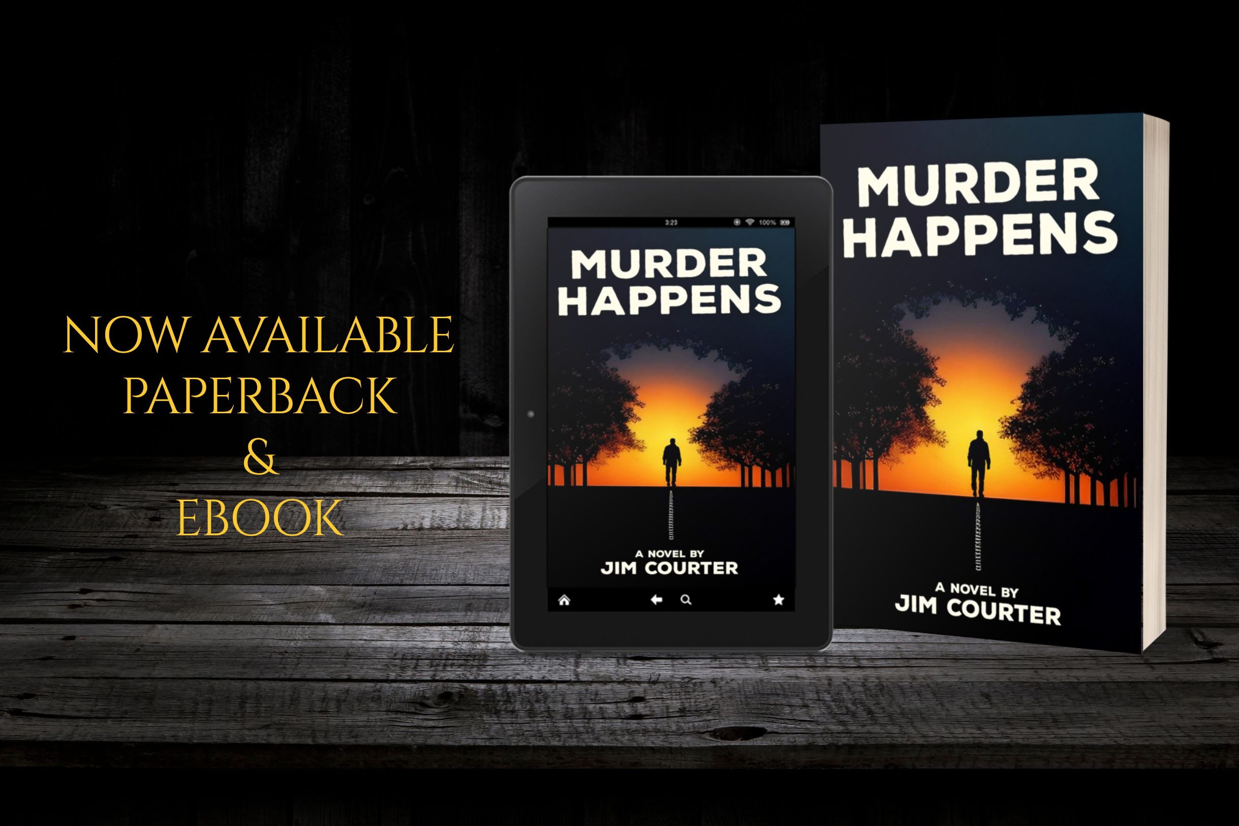 Murder Happens by James Courter, now available from Histria Books