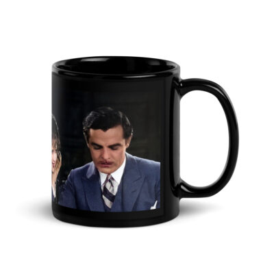 Clara Bow "IT Girl" Black Glossy Mug