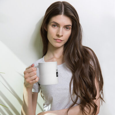 Histria Books White glossy mug